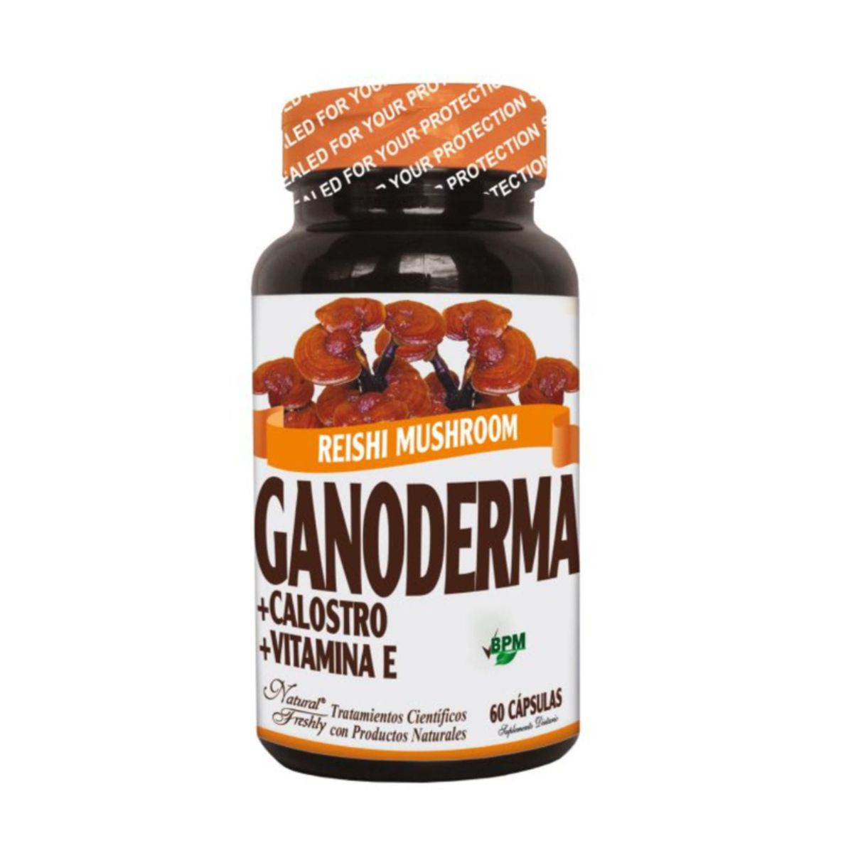 NATURAL FRESHLY - SUPLEMENTO GANODERMA +CALOSTRO+VITAMINA E X 60