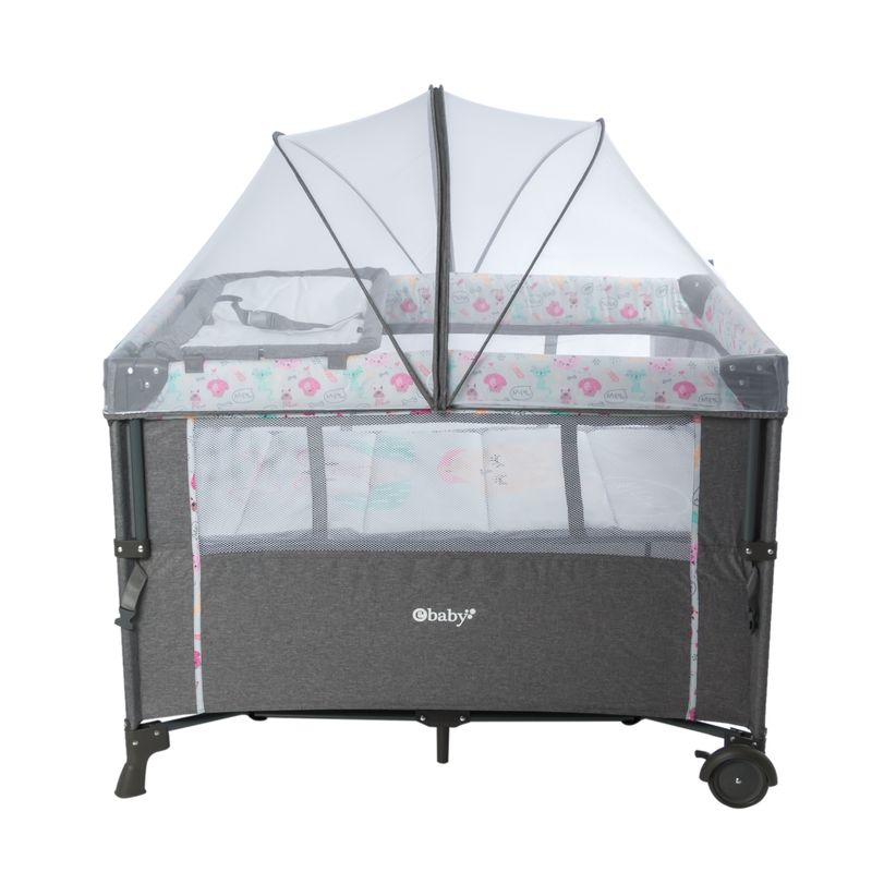 EBABY - Corral colecho NALA  - EB751-1OH - GRIS ROSA
