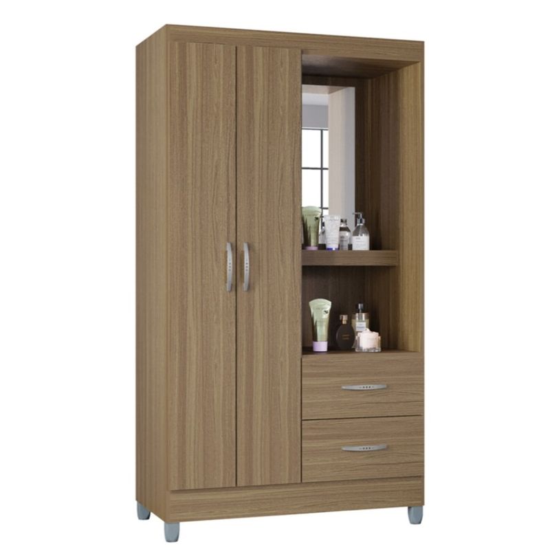 GENERICO - Closet En Madera 2 Puertas 2 Cajones De 181*99cm