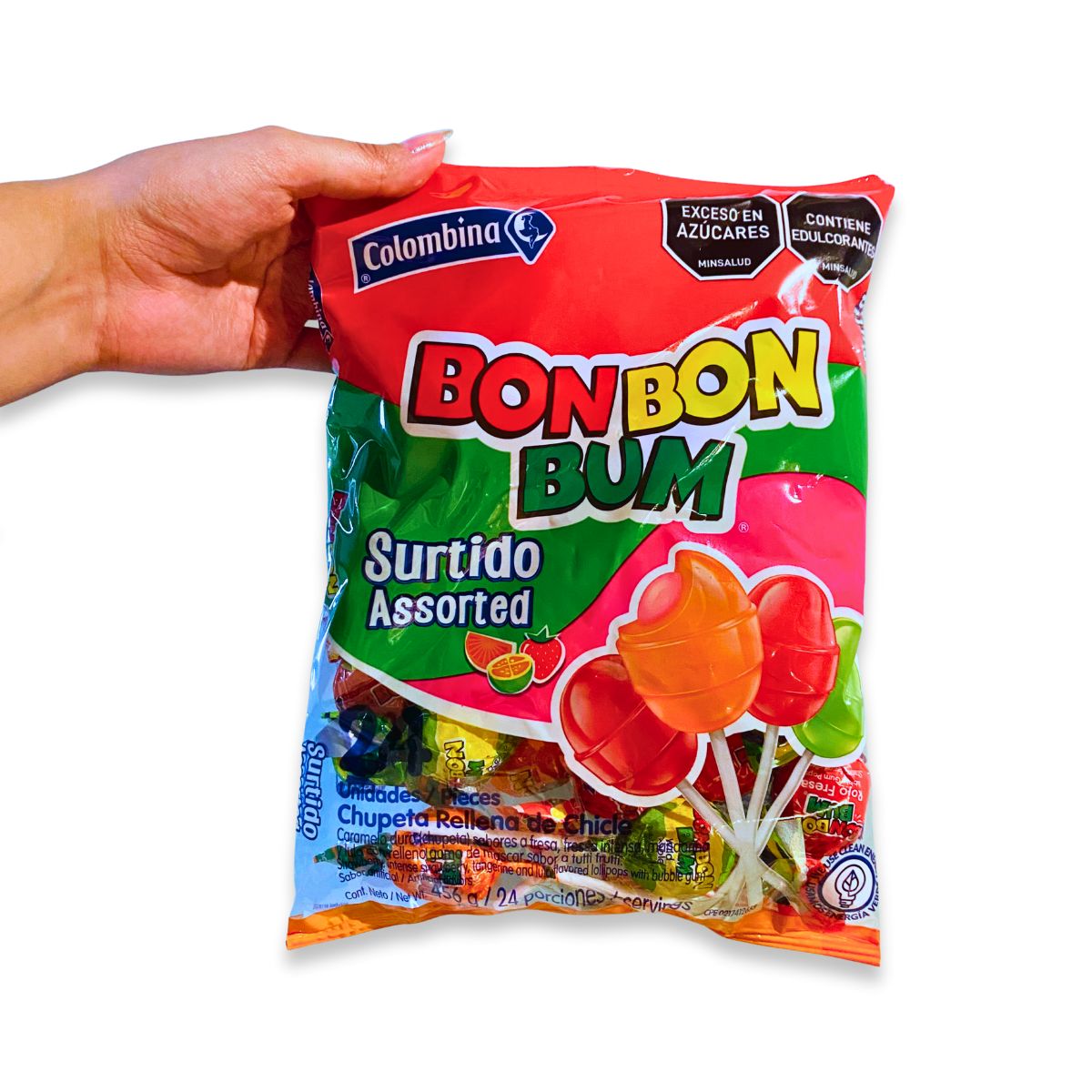 COLOMBINA - Bon Bon Bum Surtido - Bolsa X 24 Und