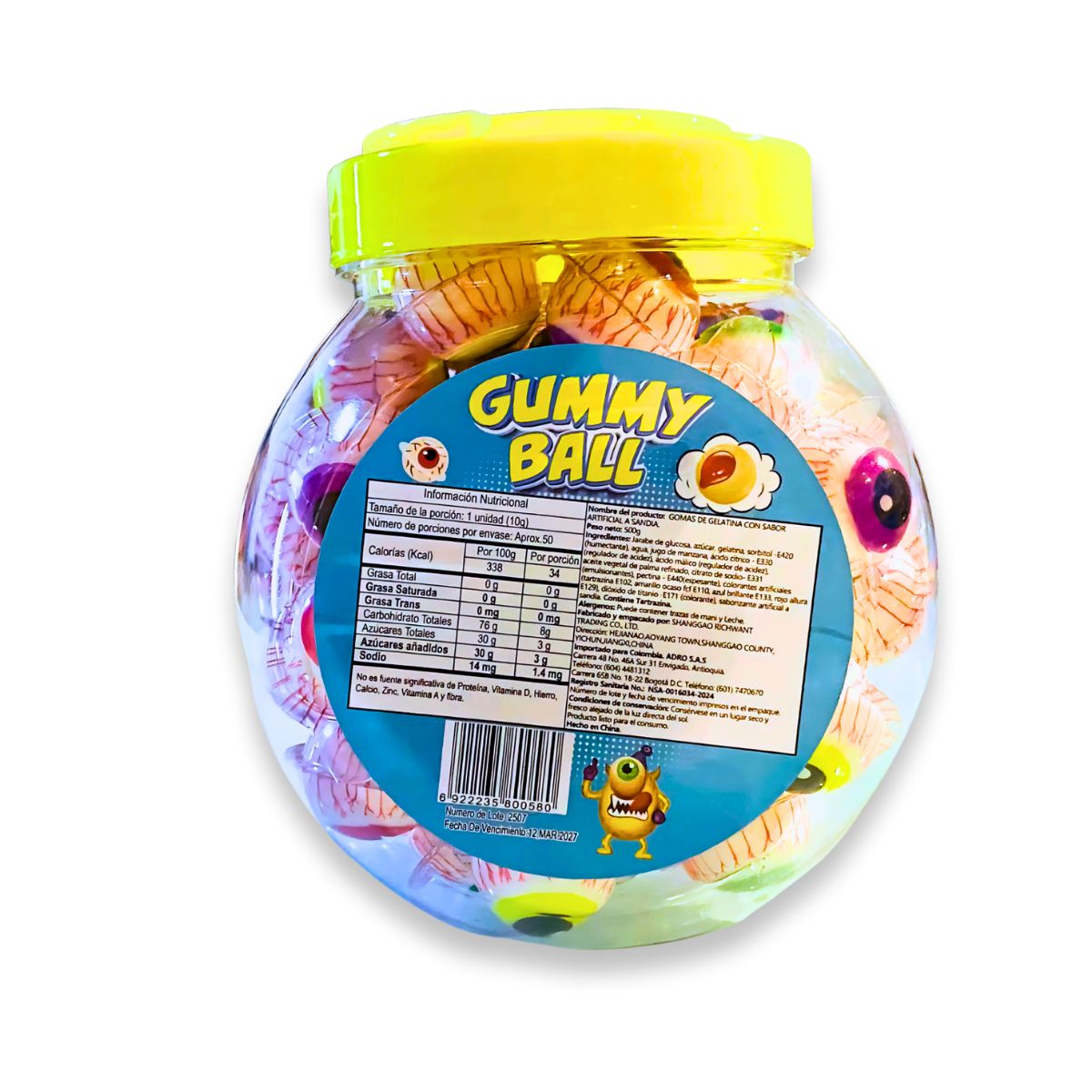 ADRO - Gomas Gummy Ball X50unidades