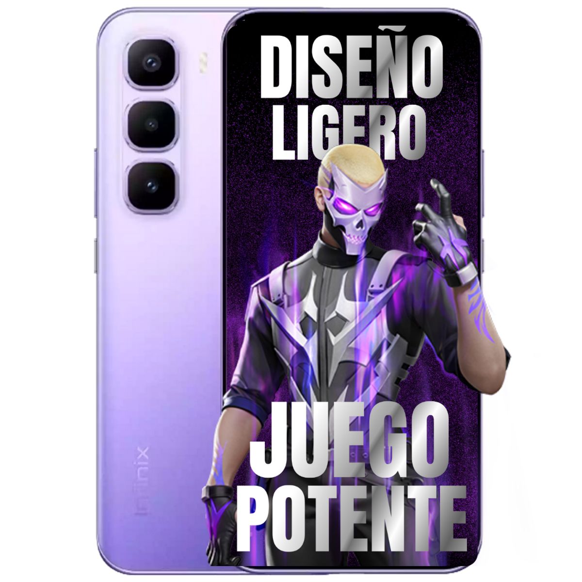 INFINIX - Celular INFINIX HOT 60 Pro Plus 256GB/8GB RAM - Morado