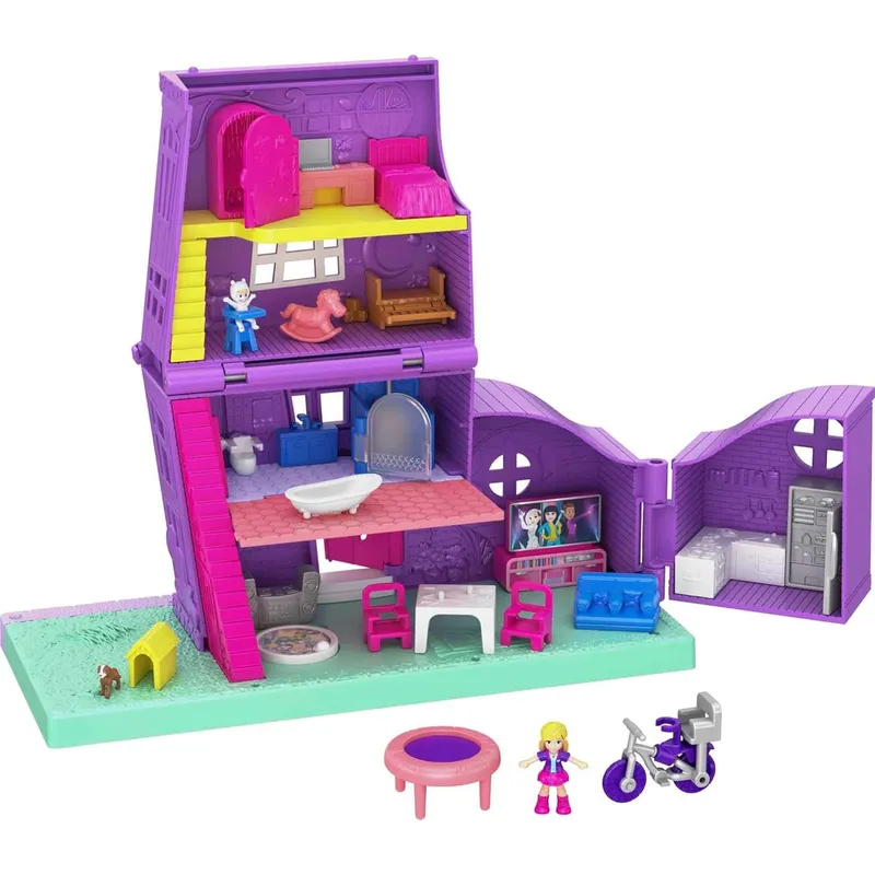 POLLY POCKET - Polly Pocket Muñeca Casa Mansion De Pollyville