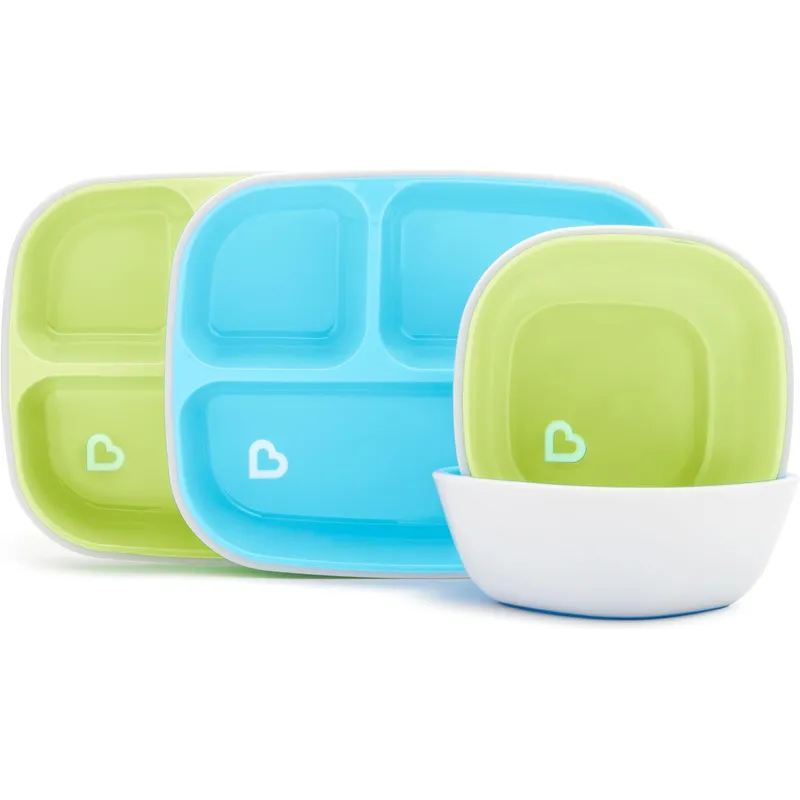 MUNCHKIN - Plato y cuenco infantil Munchkin® Splash™ 4 piezas