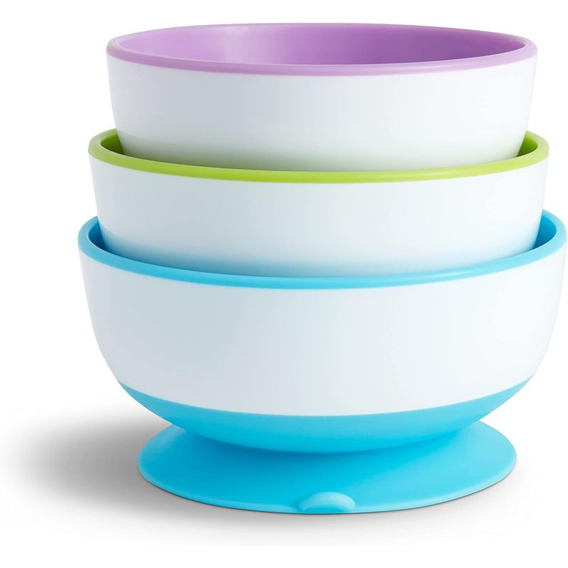 MUNCHKIN - Platos infantil anti-deslizante Munchkin 3 Pack