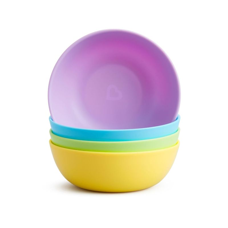 MUNCHKIN - Munchkin 4-Pack Platos para bebés seguros y resistentes