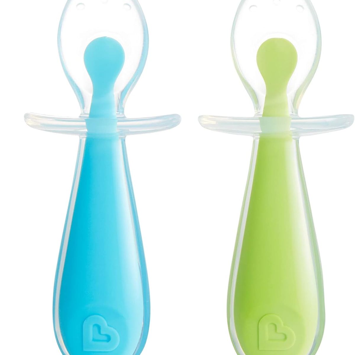 MUNCHKIN - Cucharas de Silicona Set Emb c2 piezas Azul y Verde