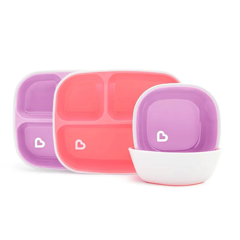 MUNCHKIN - Plato y taza para bebé Munchkin Splash y Miracle® 4 y 2 pzs
