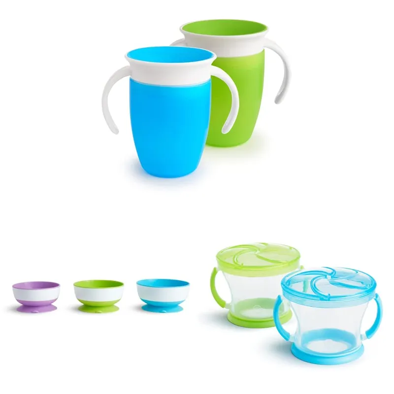 MUNCHKIN - Vaso de entrenamiento con asa Munchkin® 2 y Cup de snacks 2