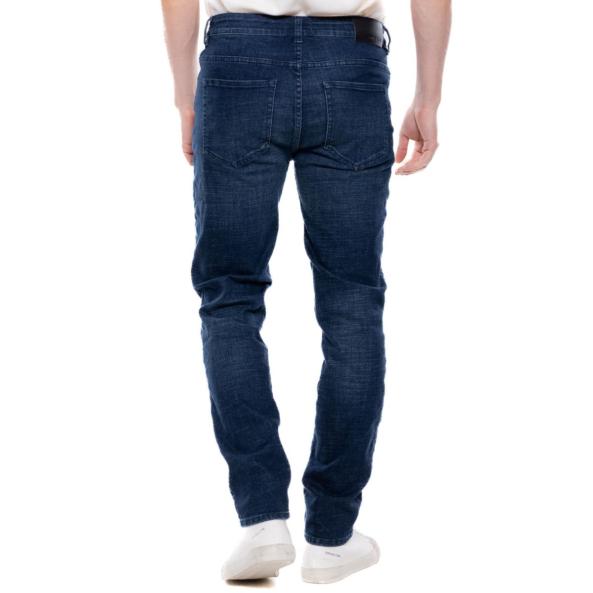 COLOR BLUE - Brixton/Slim Fit Jeans Tono Oscuro