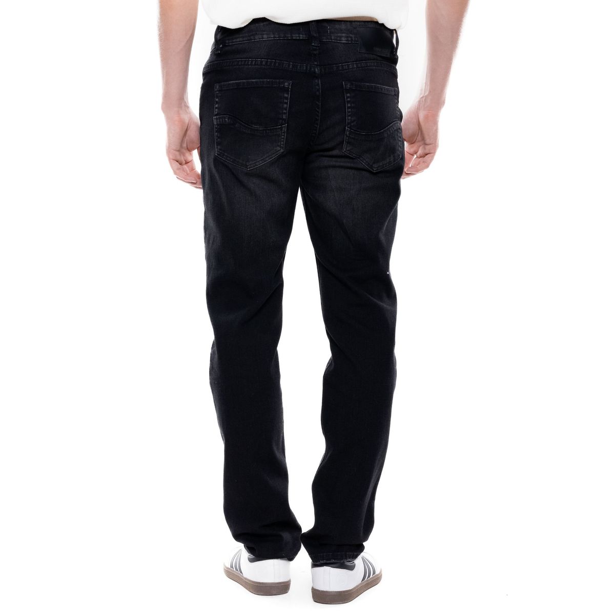COLOR BLUE - Black BrixtonSlim Fit Jeans Con Desgastes
