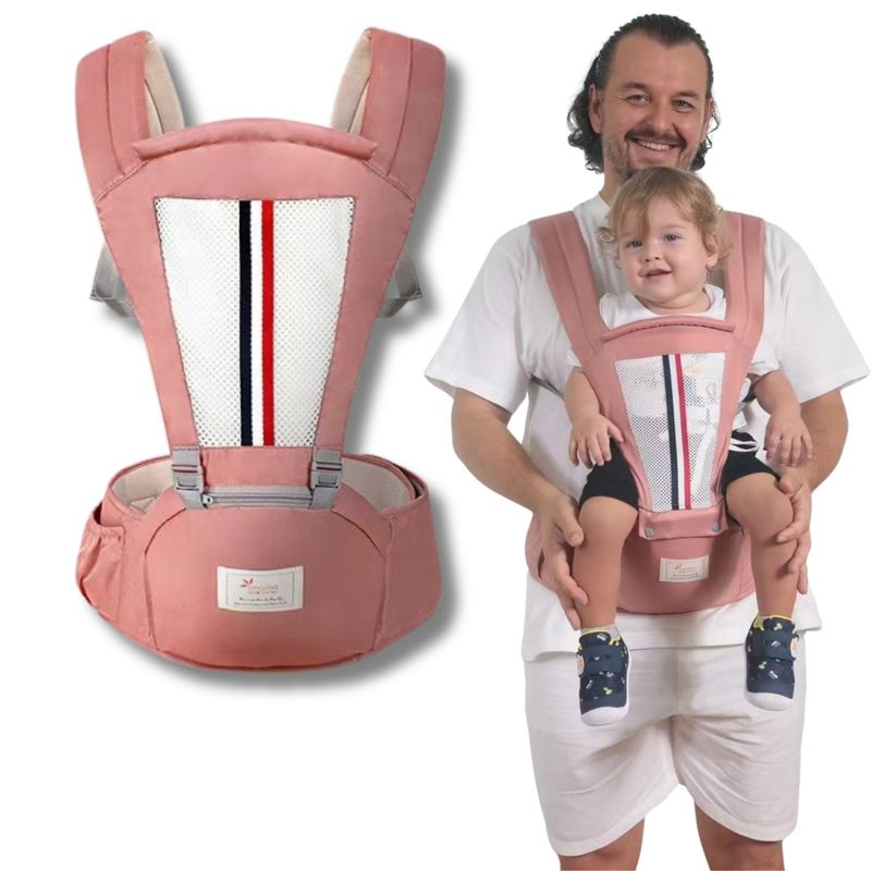 AMERICAN GENERICS - Cargador Silla Asiento Ergonomico Canguro Porta Bebe 3 En 1