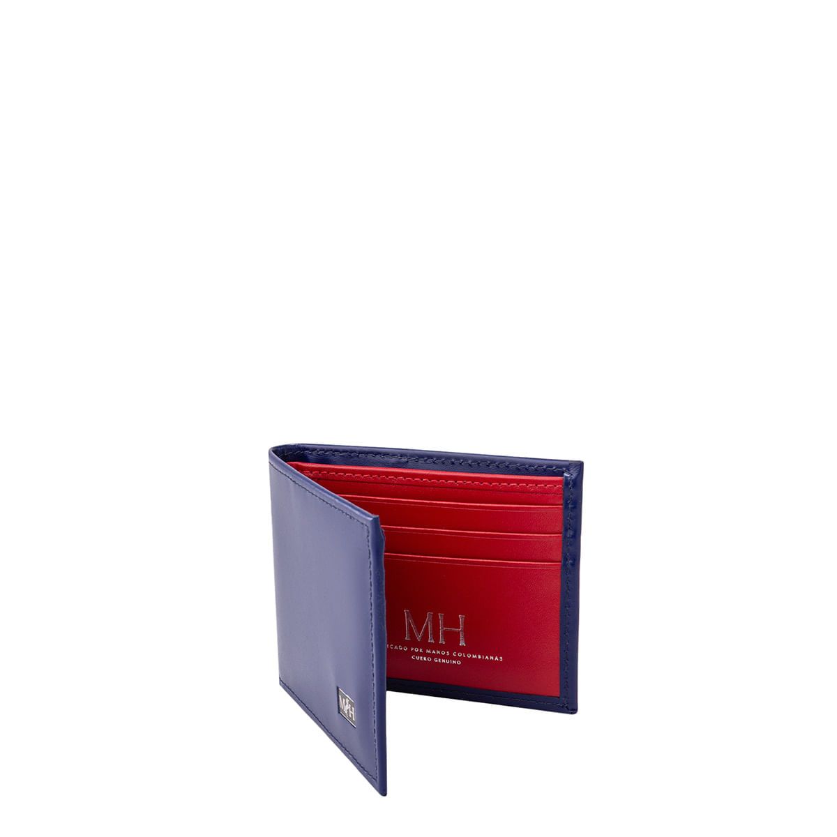 MARIO HERNANDEZ - Billetera Extraplana 6 Tarjetas Azul Esencial