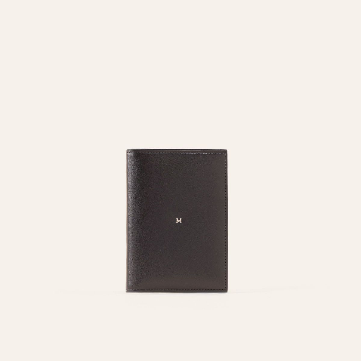 MARIO HERNANDEZ - Porta Pasaporte Sencillo Negro Rojo Castellano