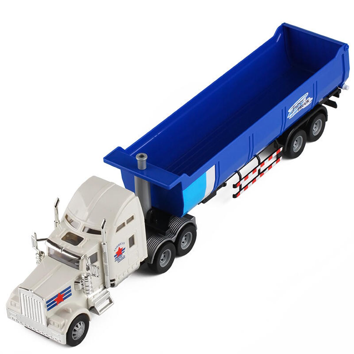 GENERICO - Volqueta de juguete a escala 136 de impulso en plastico