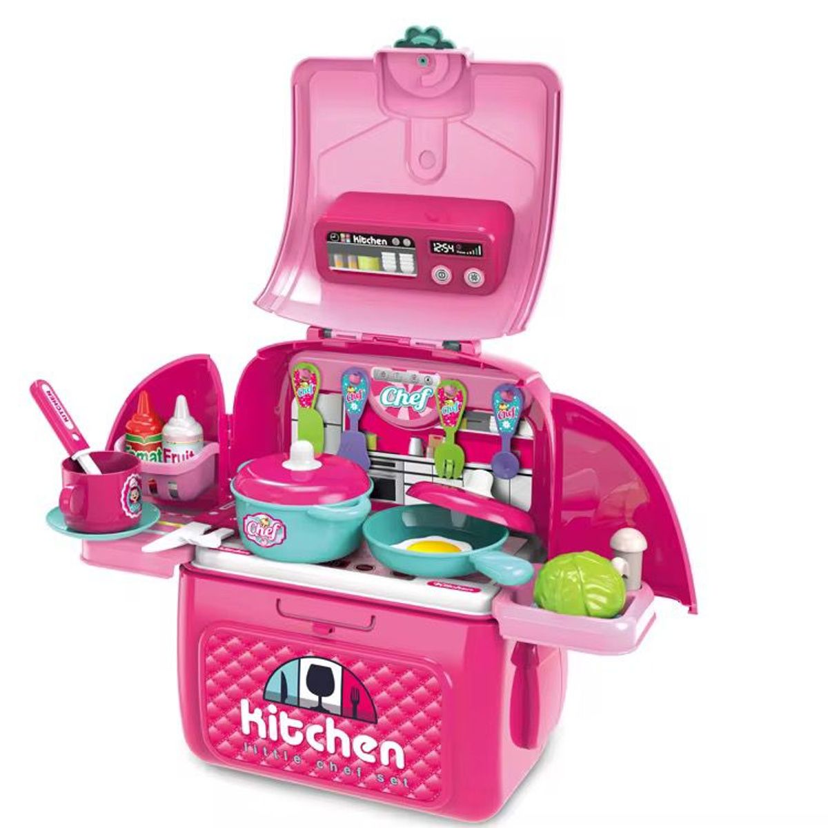 GENERICO - Maleta De Cocina Morral Kitchen Bag Rosado Nuevo