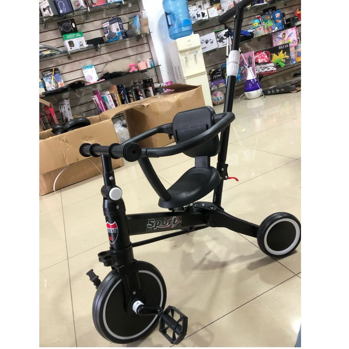 GENERICO - triciclo multifuncional con empujador 5 en 1