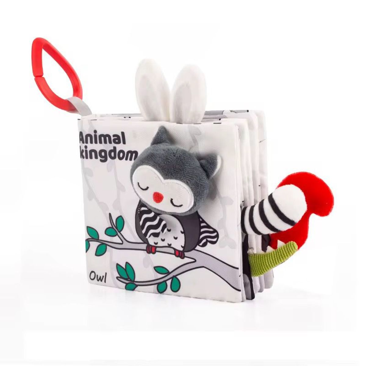 GENERICO - Libro Sensorial De Tela Con Colitas De Estimulación Kigndom