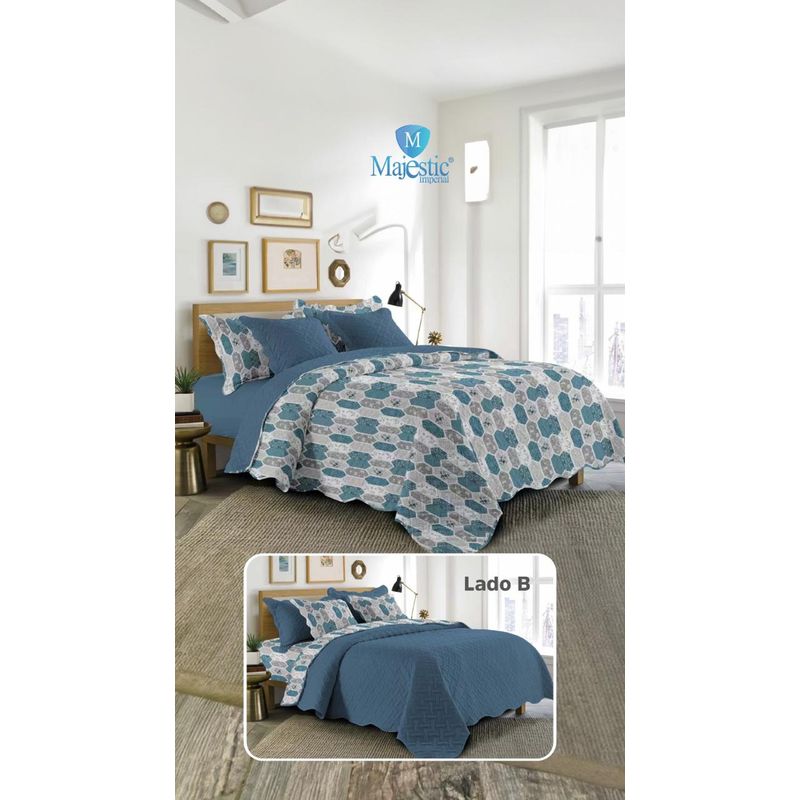 MAJESTIC IMPERIAL - Cubrecama (edredón) Para Cama King (2X2), Majestic 5 Piezas