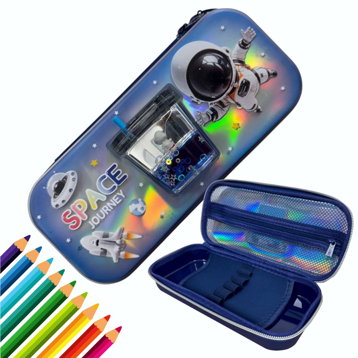 COLME TECHNOLOGY HOME - Cartuchera 3D Astronauta Niños Diseño Space Journey