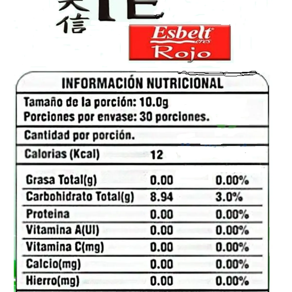 NATURAL FRESHLY - ESBELT ERES TE ROJO X 300G NATURAL FRESHLY