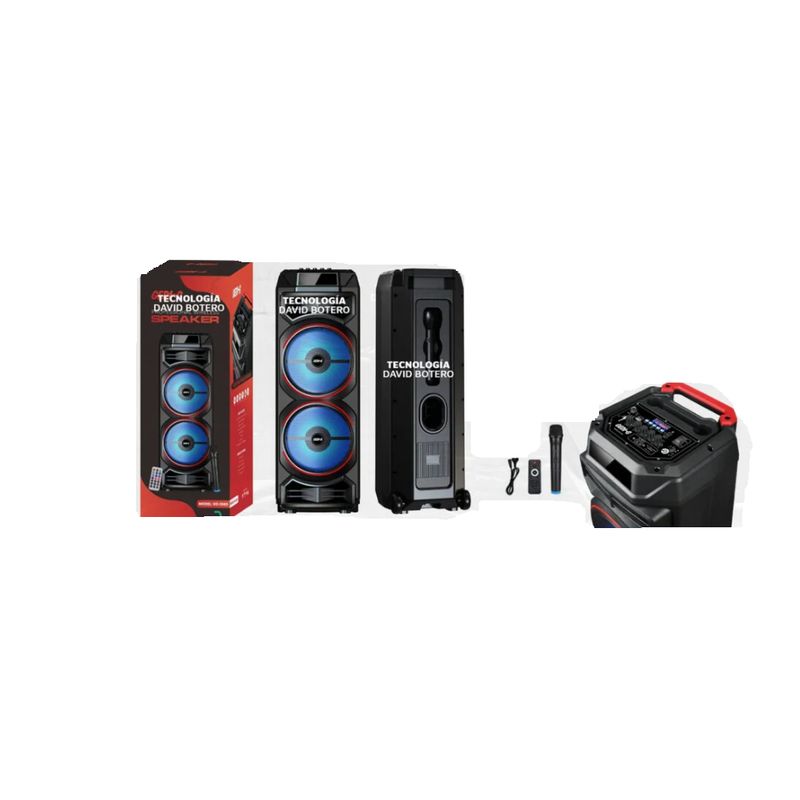 GENERICO - Parlante cabina Bluetooth Portatil 8* 2 pulgadas GD-2885