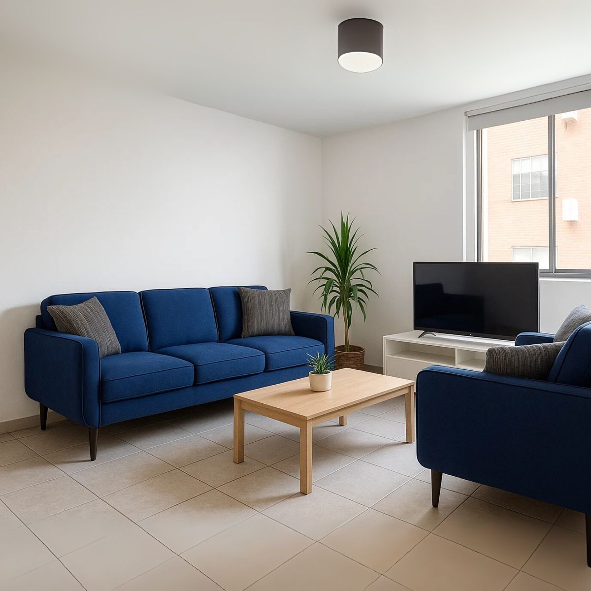 GENERICO - Juego de sala Mali con banqueta 3-2 puestos Tela Antifluidos