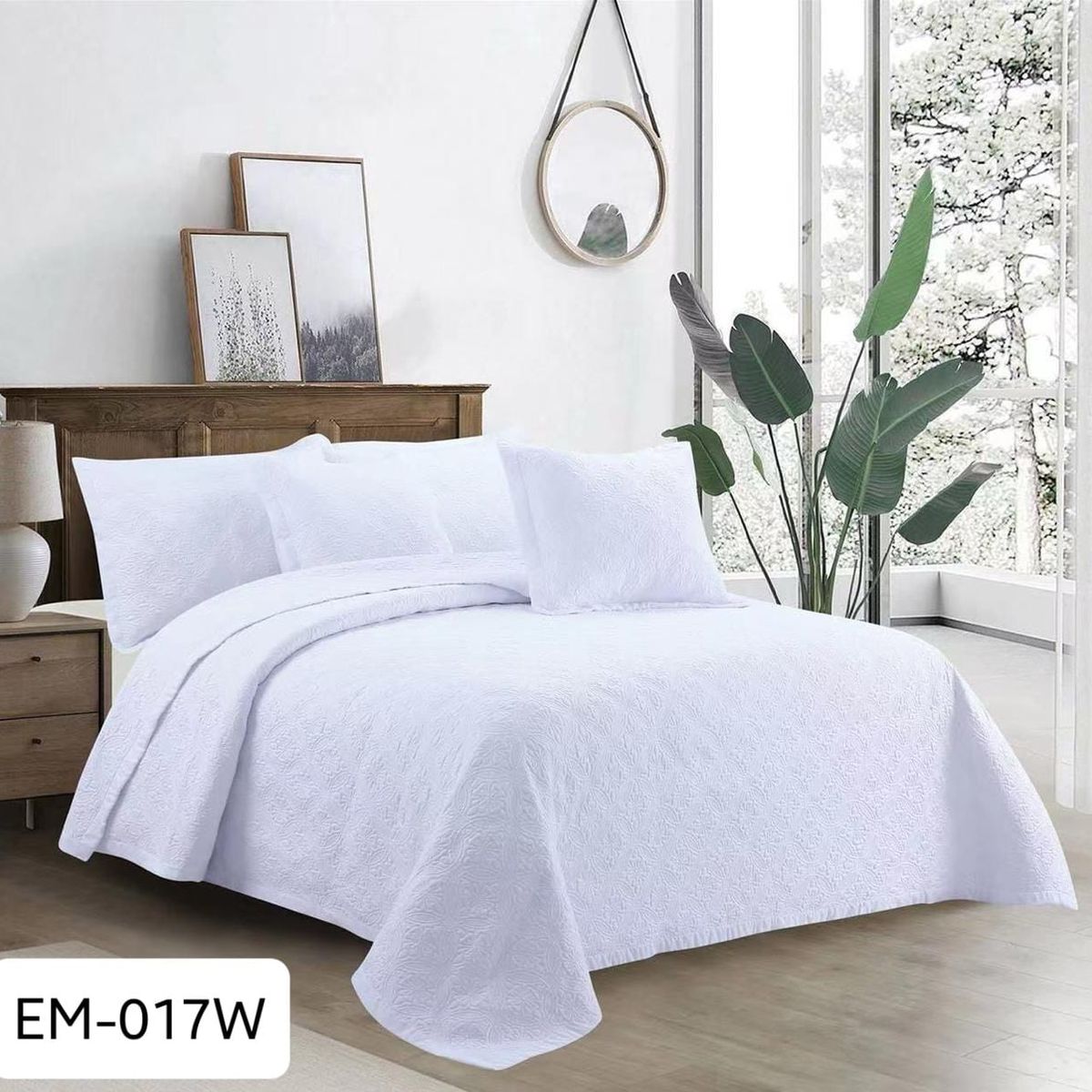 ROYALE SAN MARTY - Sobrecama Bordado Doble(140) Royale San Marty, 5 Piezas.