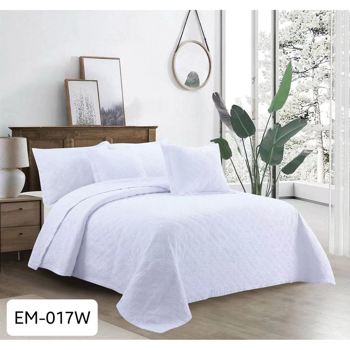 ROYALE SAN MARTY - Sobrecama Bordado Doble(140) Royale San Marty, 5 Piezas.