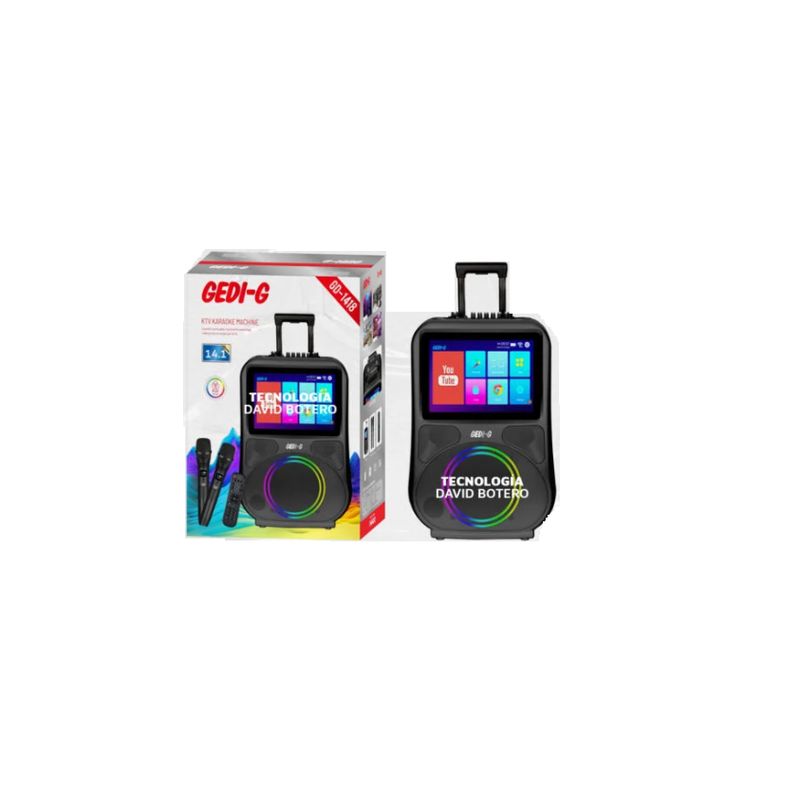 GENERICO - Parlante cabina Bluetooth Portatil 8 pulgadas GD-1418