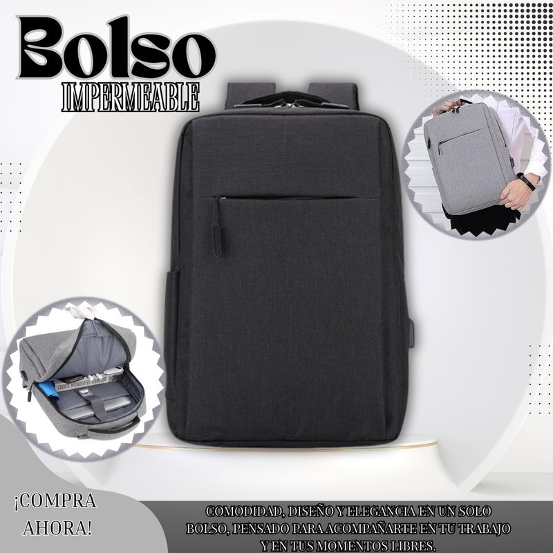 MULTIBAGS - BOLSO MORRAL IMPERMEABLE  MULTIPROPOSITO PARA HOMBRE