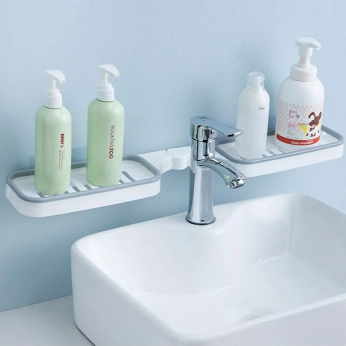 ADQUIERELO YA - Estante Esquinero Giratorio Baño Organizador Accesorios