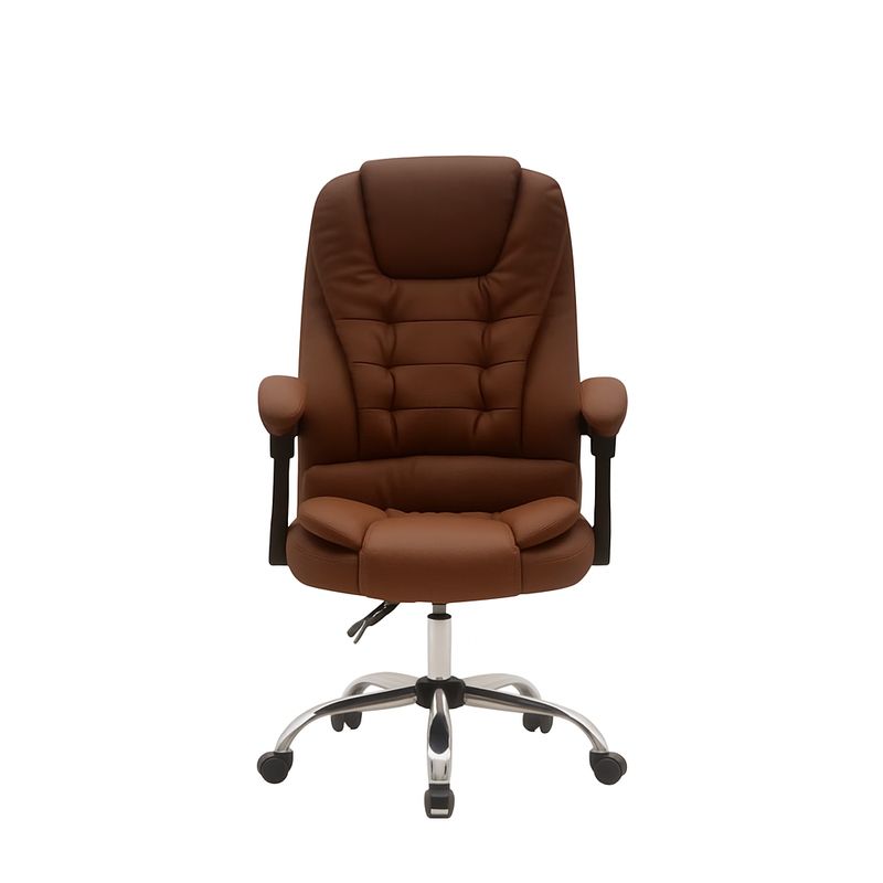 HOMESALE - Silla Para Oficina sillón Gerencial Ecocuero Reclinable Altura Regulable