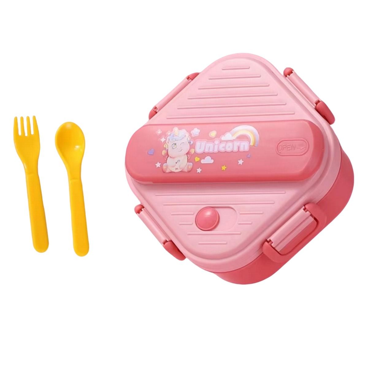 GENERICO - Lonchera Infantil Térmica Hermética + Cubiertos + Termo Niños Premium