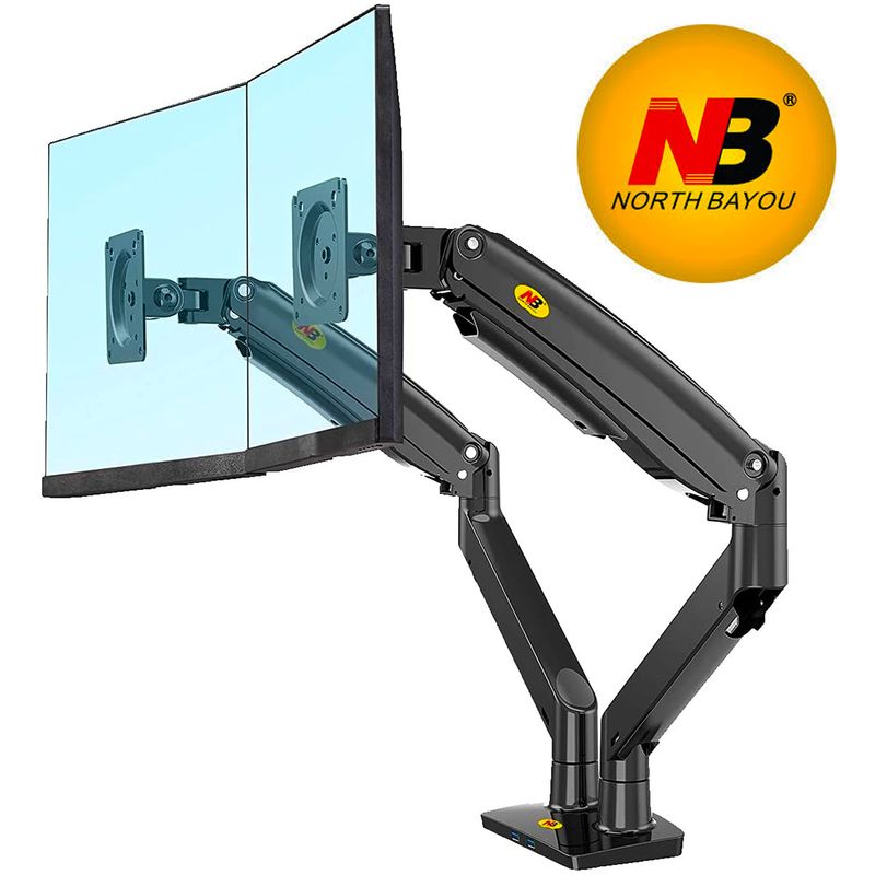 ONE PIXEL - Soporte Para Computador Dos Brazos Monitor Doble NB North Bayou F160