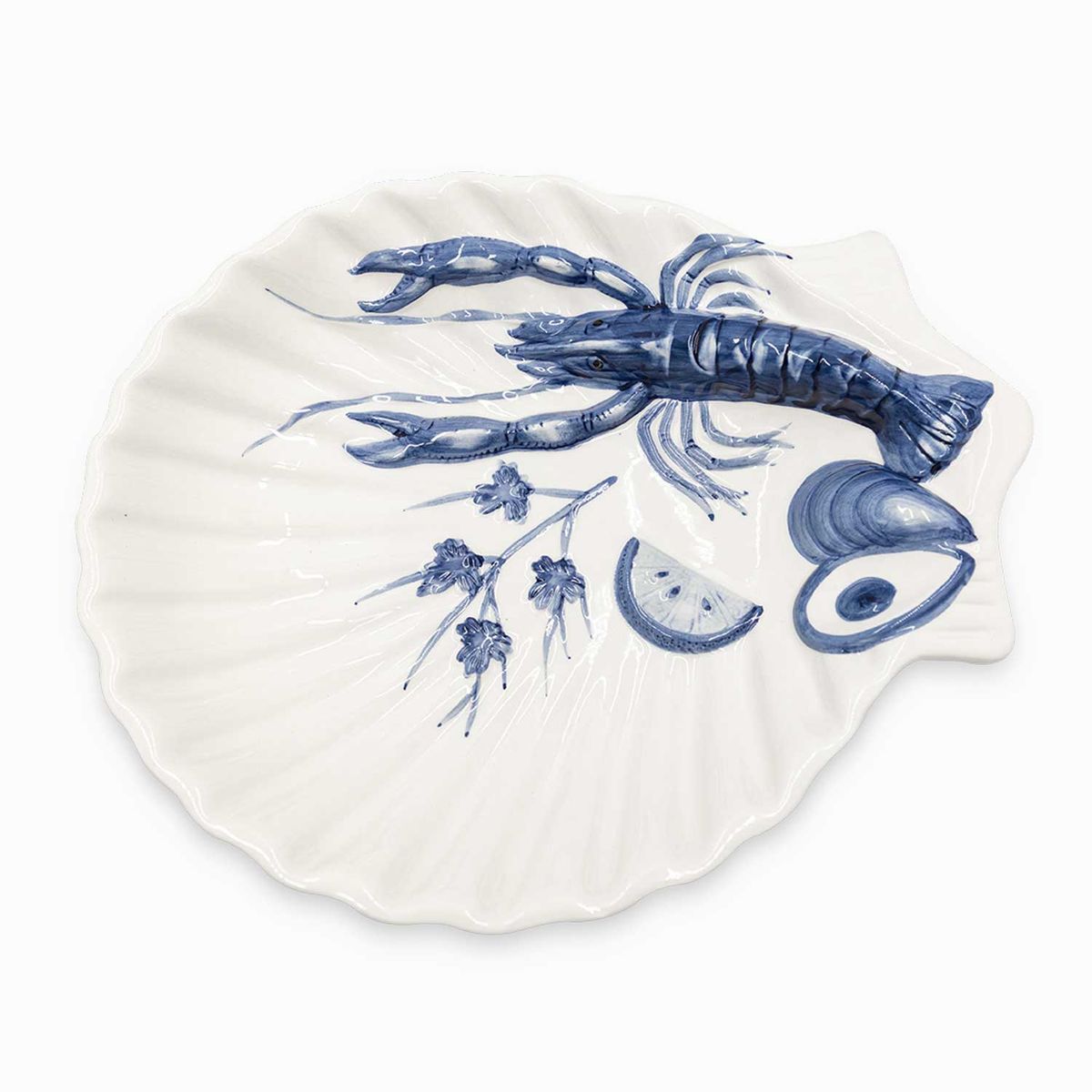 AMBIENTE GOURMET - Concha langosta azul 34cm