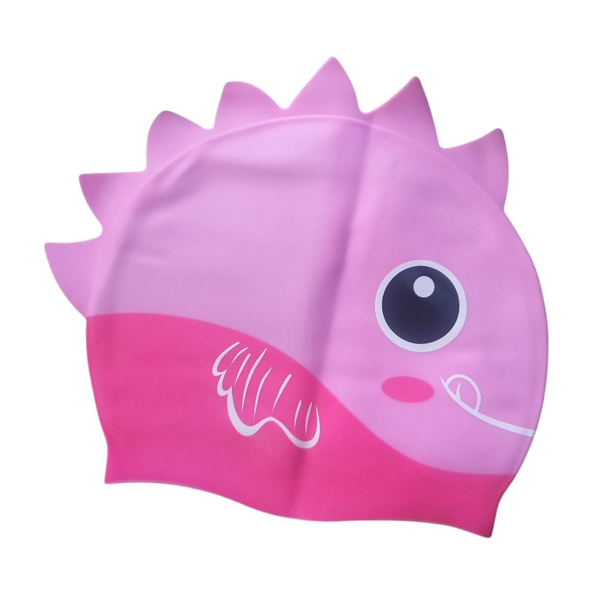 GENERICO - Gorro Natación Silicona Para Niño  Niña - Pez Rosa