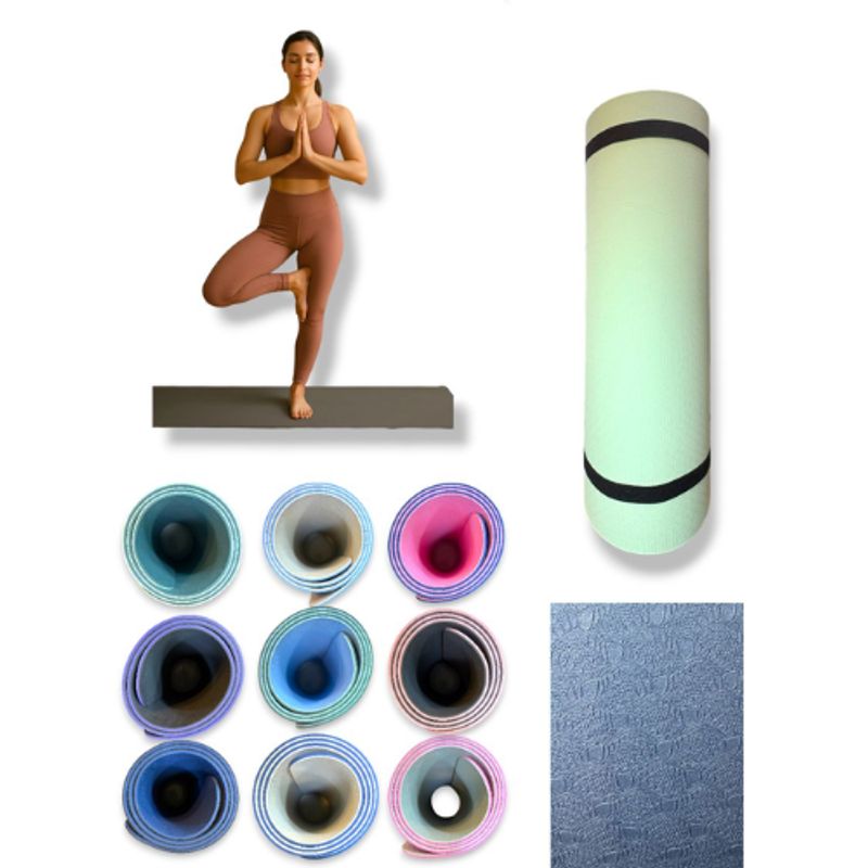 GENERICO - TAPETE DE YOGA 6 MM  BUENA CALIDAD