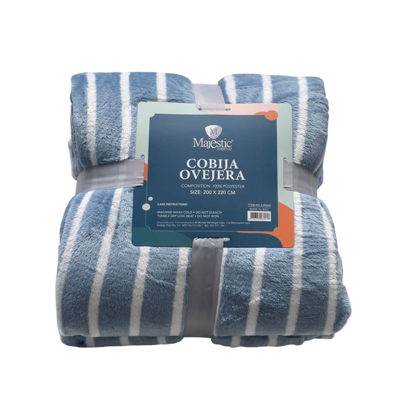 MAJESTIC IMPERIAL - Cobija Sherpa Ovejera DobleQueen 200x220 Cm