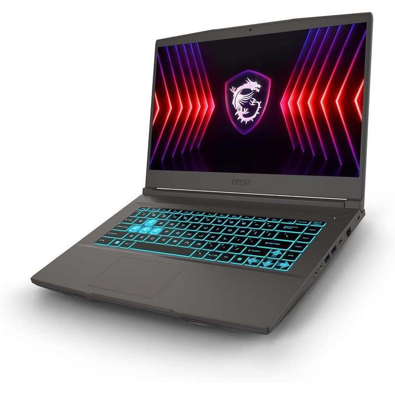 MSI - Portátil MSI THIN - RYZEN 5 7535HS - 64GB RAM - 1TB SSD - RTX 4060 8GB - 15.6" - B7VF-461US GAMER