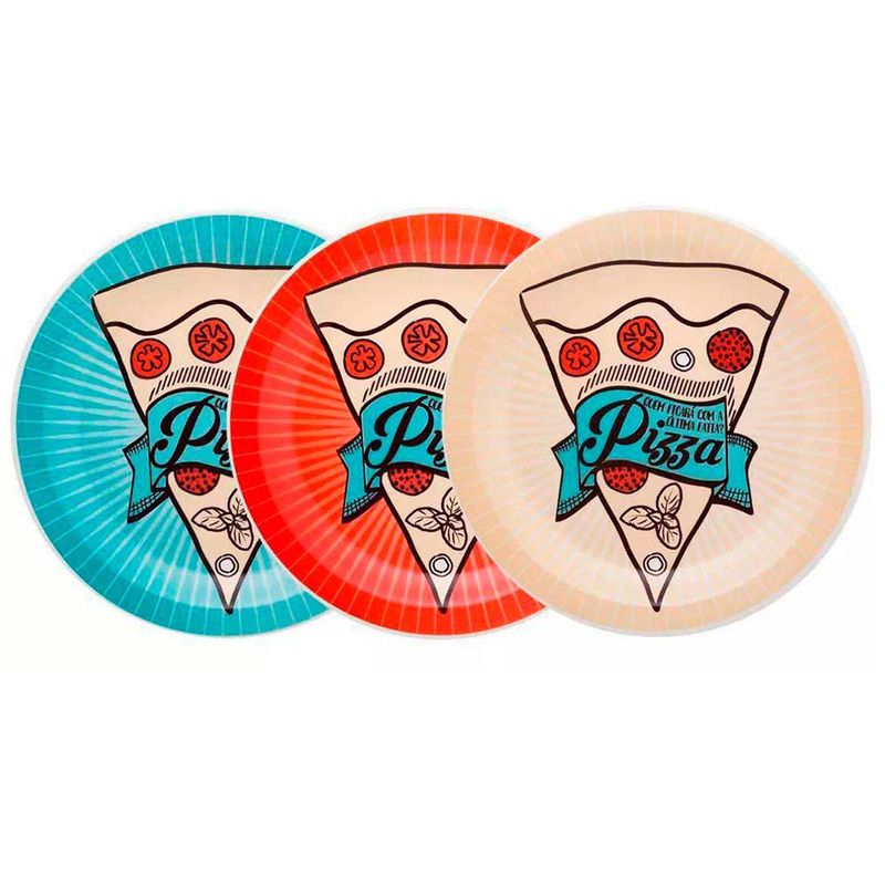 OXFORD - SET 3 PLATOS PIZZA 26 CMS