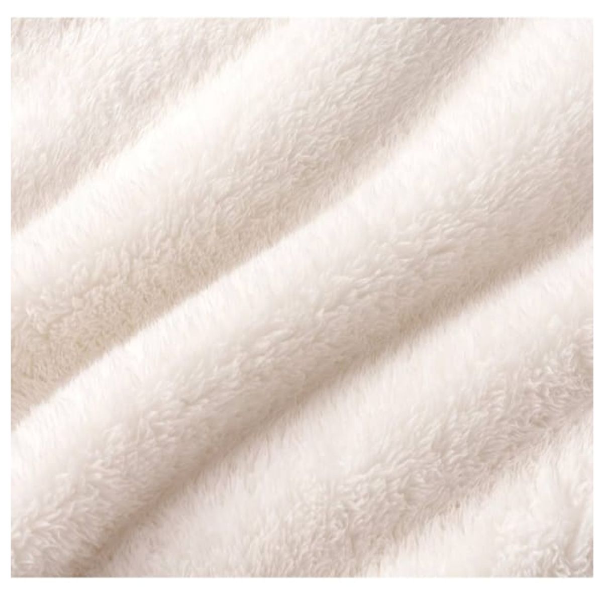 SIRENITAS - Cobija térmica sherpa 170x2m Cama Sencilla Pie de cama Marfil