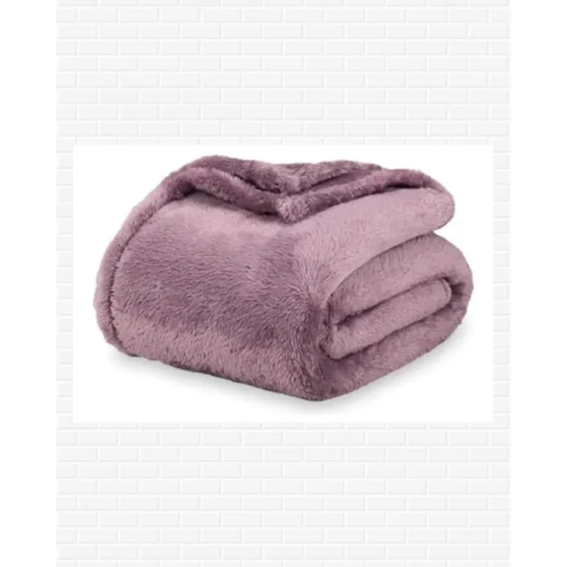 SIRENITAS - Cobija térmica Sherpa 1.90 x 2m Cama Semidoble Mora Leche