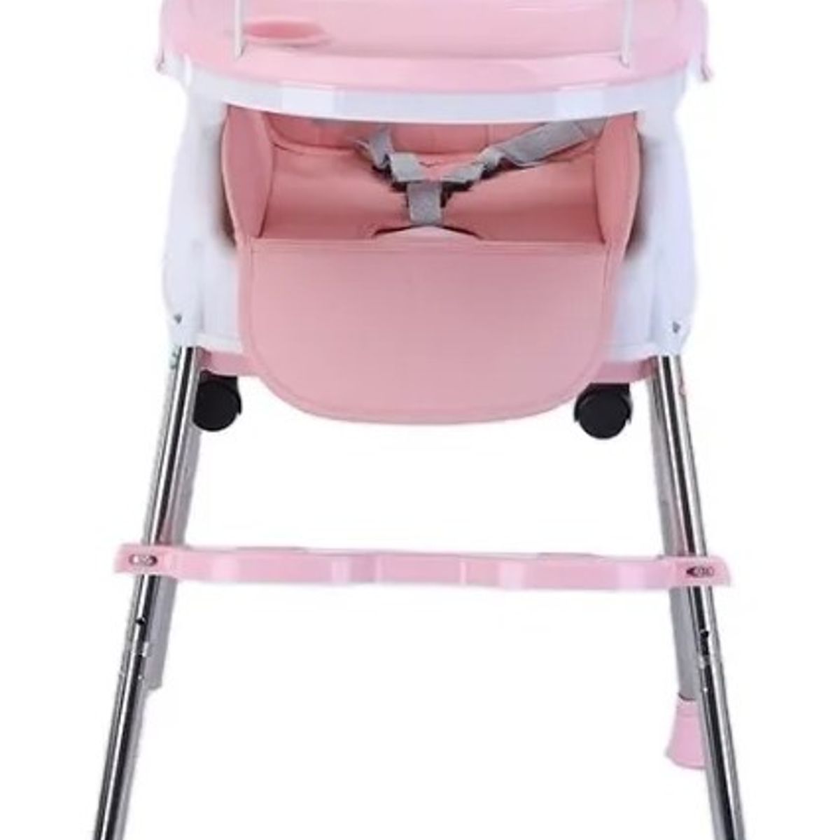 FRAGOLA KIDS - Silla Comedor Bebe 4En1 Juguetes Doble Bandeja Booster Rosa