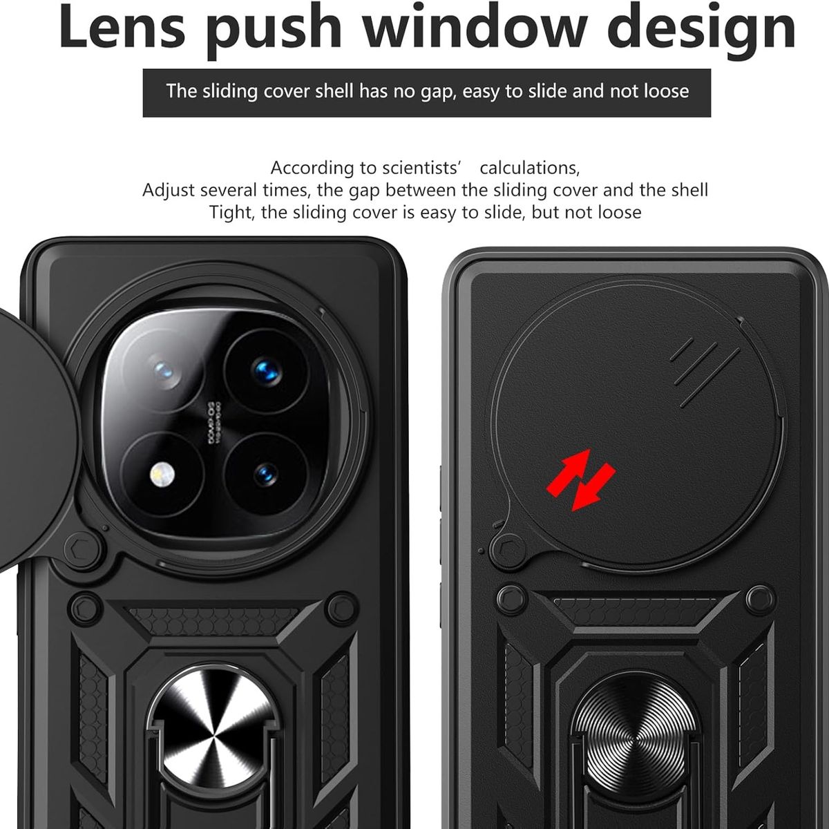 GENERICO - Forro Estuche Protector Para Redmi note 14 pro + con Protector Cámara