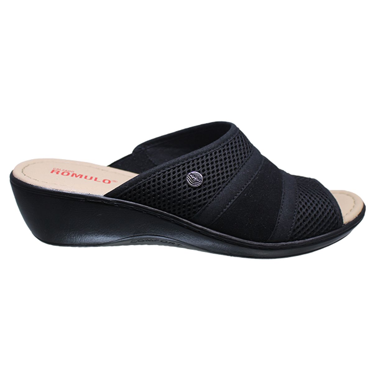 ROMULO - Sandalia Romulo Textil Tacón Corrido