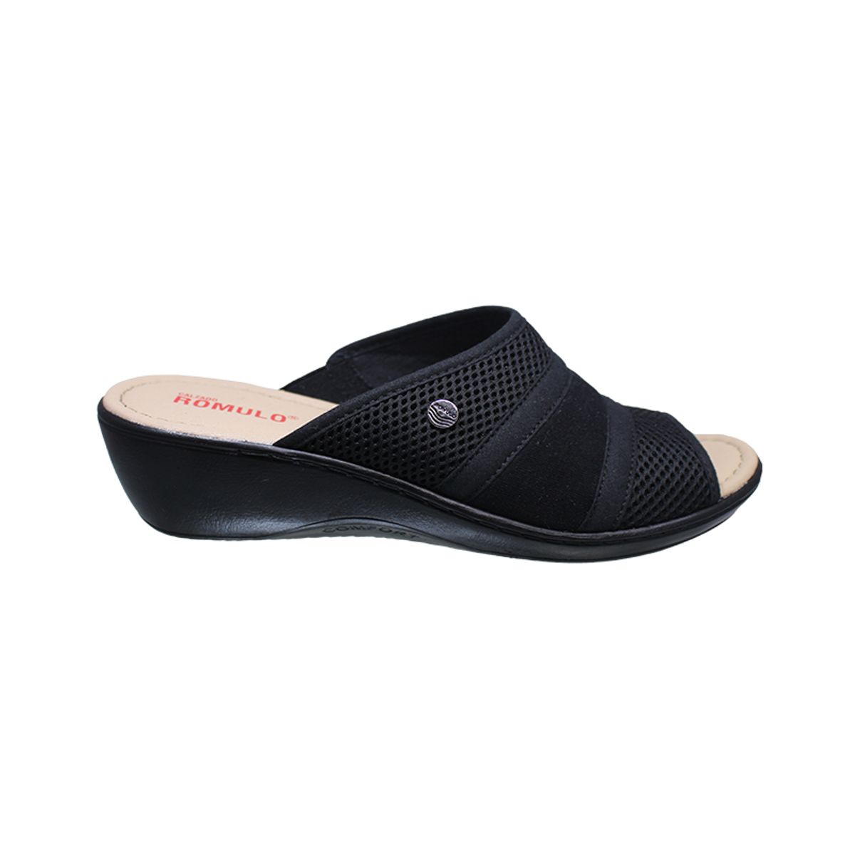 ROMULO - Sandalia Romulo Textil Tacón Corrido
