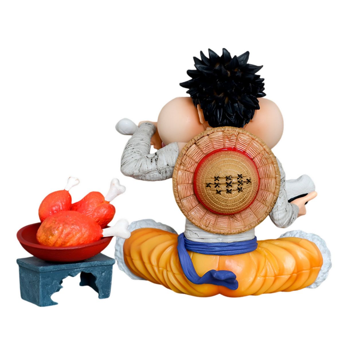 GENERICO - Figura Accion Coleccionable One Piece Luffy Comiendo