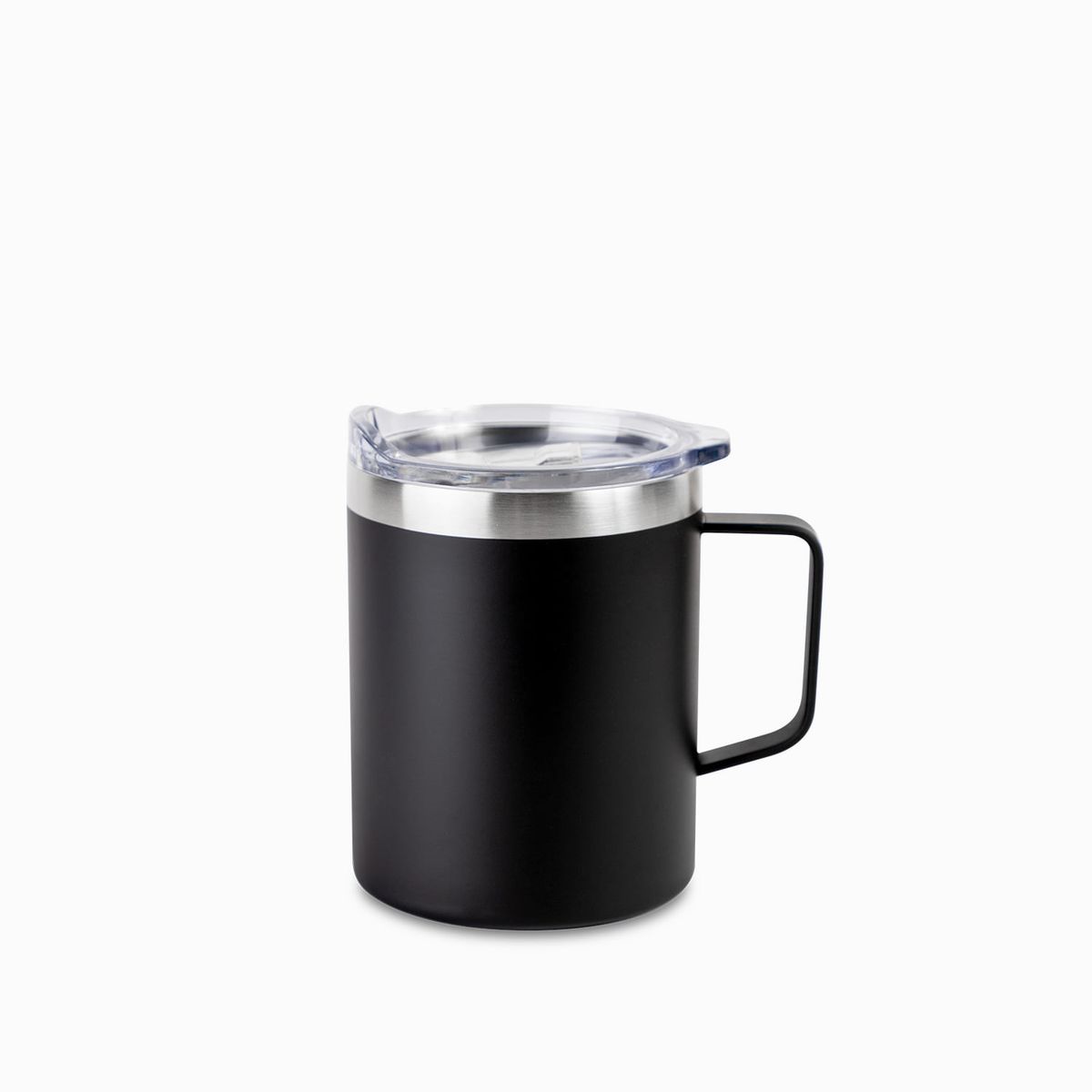 AMBIENTE GOURMET - Mug doble pared en acero negro 400ml
