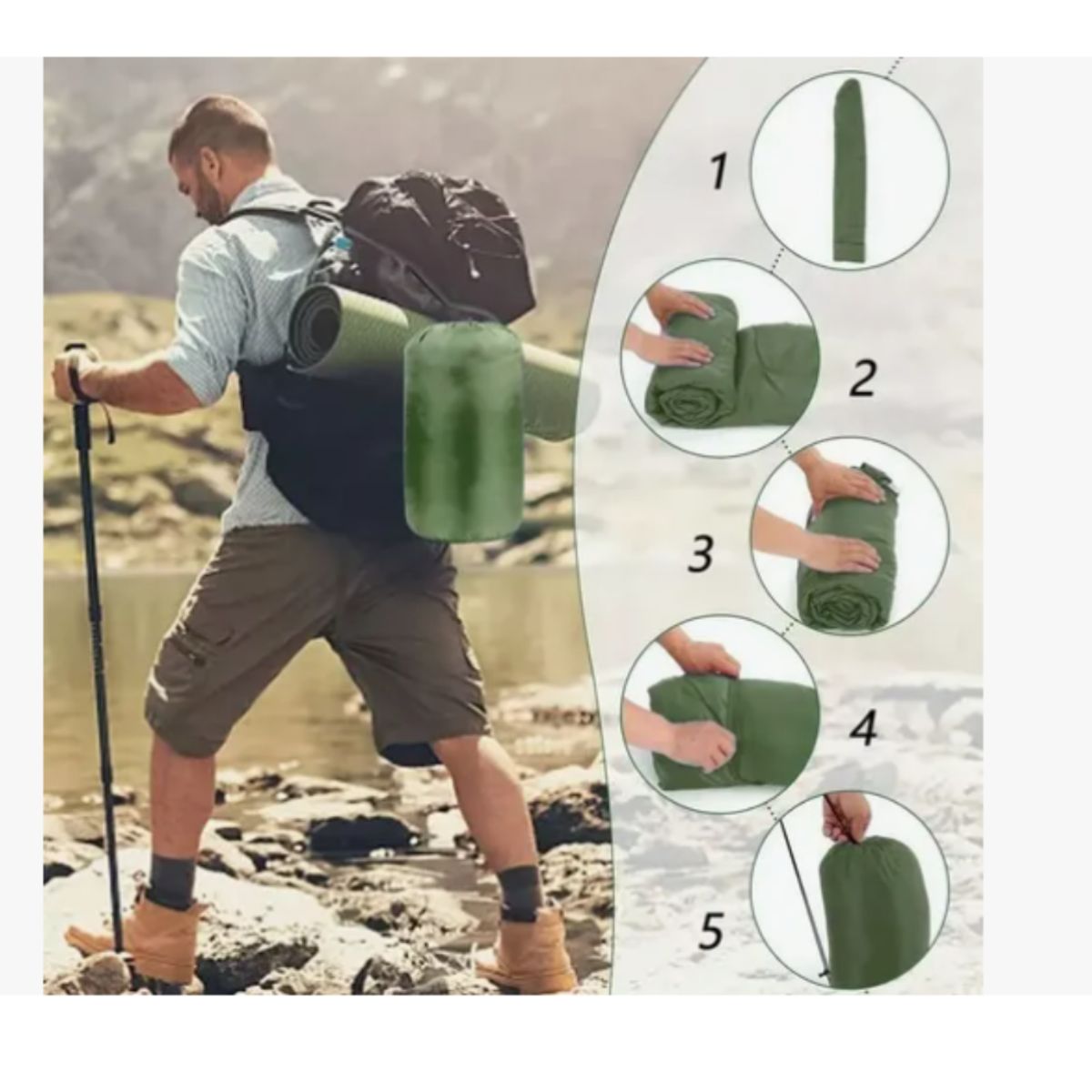 GENERICO - Bolsa Para Dormir Campamento 1 Persona Sleeping Bag Camping